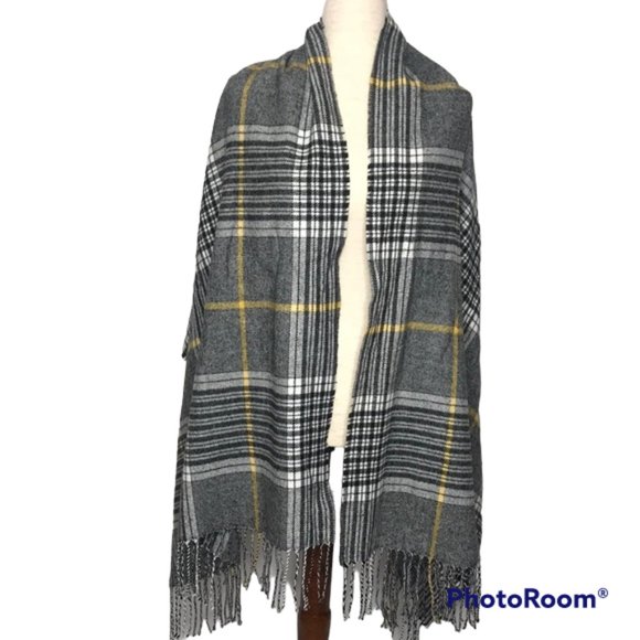 DIVIDED BY H&M WOMEN'S PLAID SCARF - Picture 3 of 4